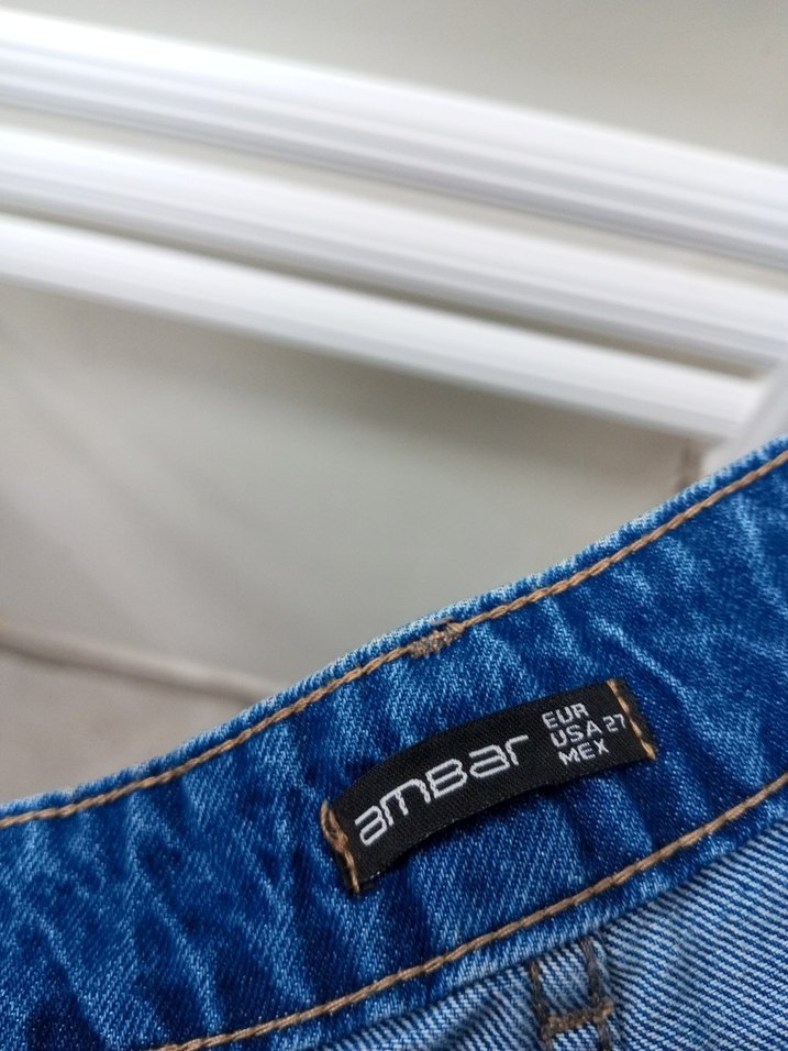 Kadın Mavi  Denim Pantolon - Görsel 2