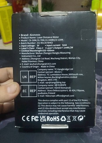 Aicevoos C6 Serisi Lazer Mesafe Ölçer - Görsel 4