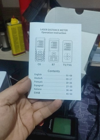 Aicevoos C6 Serisi Lazer Mesafe Ölçer - Görsel 16