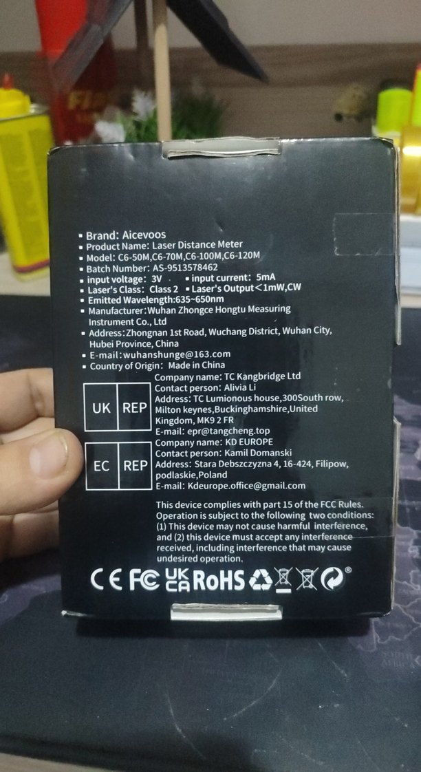 Aicevoos C6 Serisi Lazer Mesafe Ölçer - Görsel 4