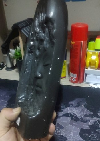 Siyah Yüz Figürlü Dekoratif tütsülük - Görsel 2