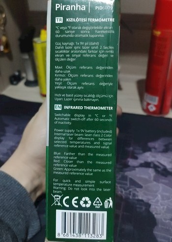 Piranha Kızılötesi Termometre PIT-6009 - Görsel 2