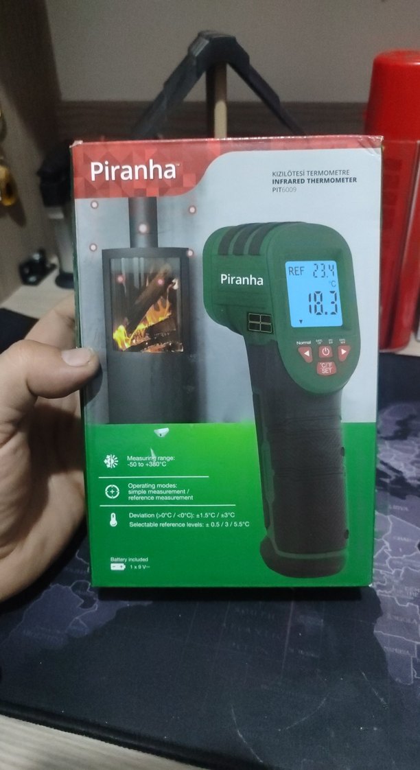 Piranha Kızılötesi Termometre PIT-6009 - Görsel 3