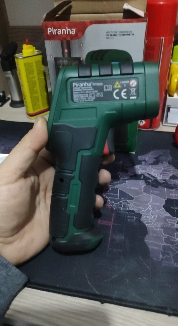 Piranha Kızılötesi Termometre PIT-6009 - Görsel 5