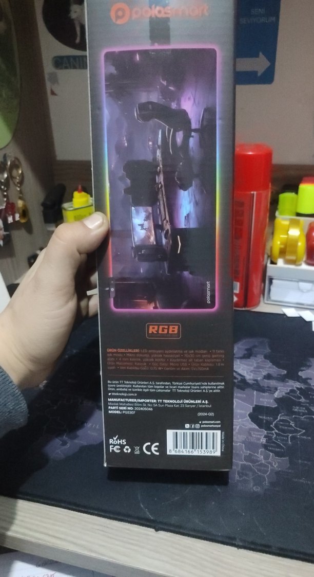 RGB Aydınlatmalı Çok Renkli Gaming Mouse Pad - Görsel 3