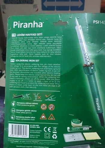 Piranha Lehim Havya Seti PSI1431 - Görsel 2