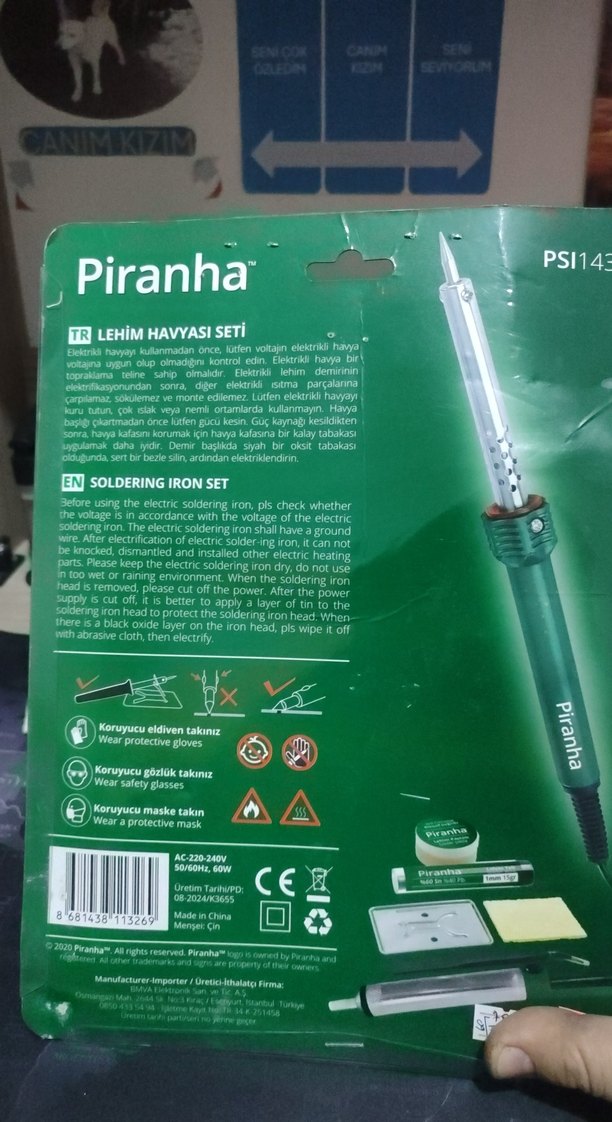 Piranha Lehim Havya Seti PSI1431 - Görsel 2