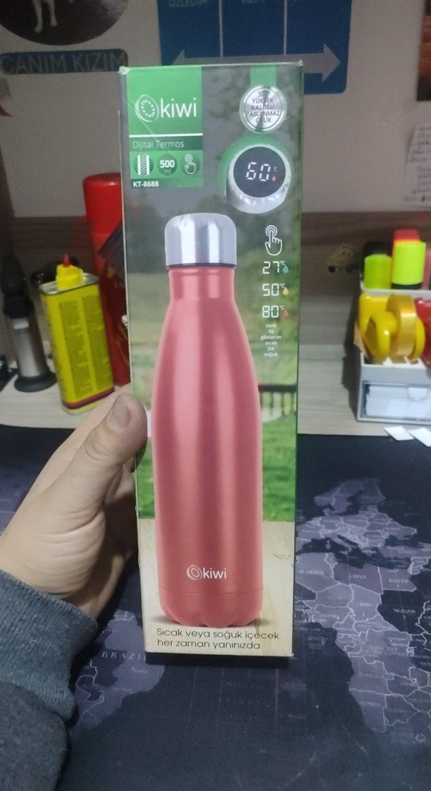 Kiwi 500 ml Siyah Termos - Görsel 3