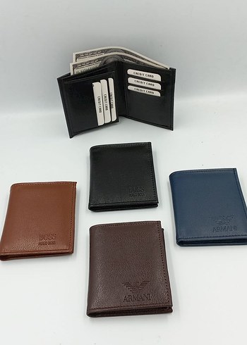 Modern Klasik Erkek Deri Cüzdan Kahverengi - Görsel 2