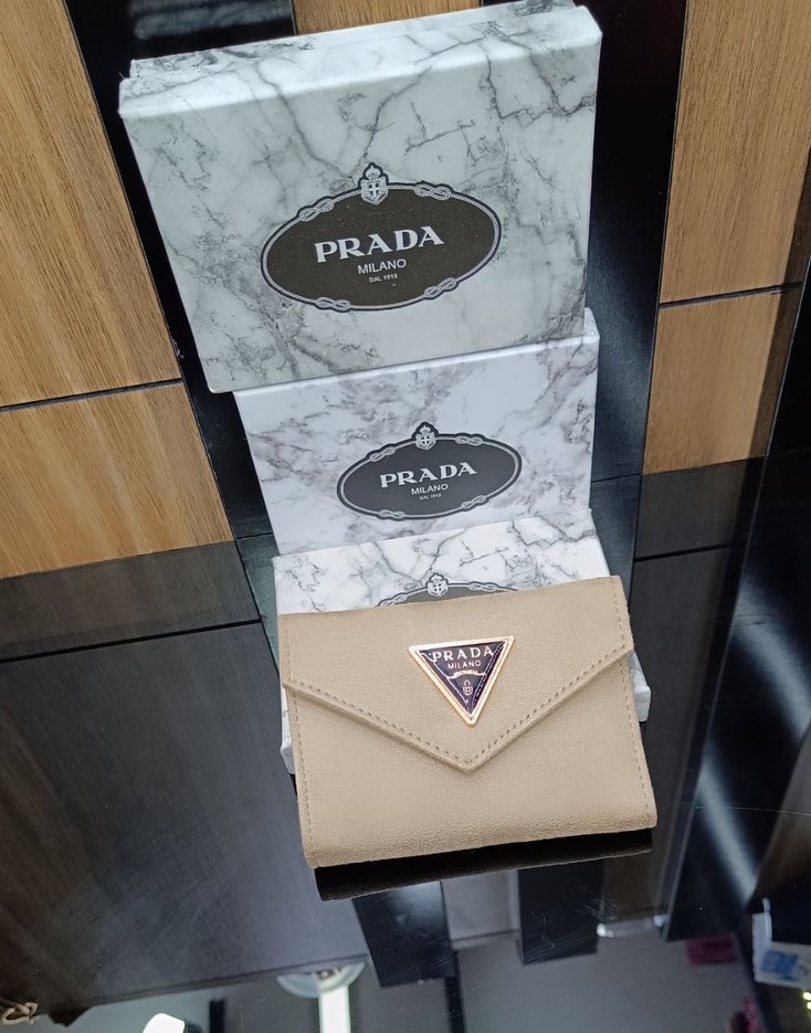 Prada Kadın Çok Renkli Deri Cüzdan - Görsel 4