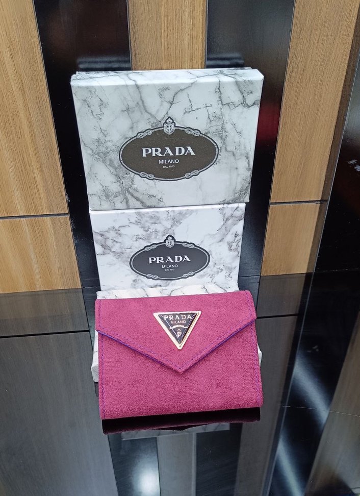 Prada Kadın Çok Renkli Deri Cüzdan - Görsel 5