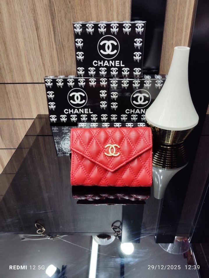 Parlak Siyah Chanel Deri Kadın Çanta - Görsel 5