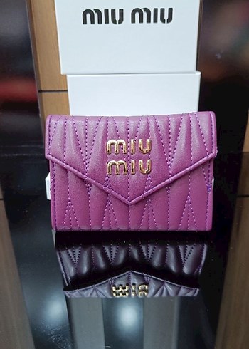 Miu Miu Çok Renkli Kadın Deri Portföy Cüzdan - Görsel 3