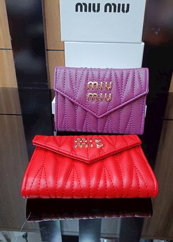 Miu Miu Çok Renkli Kadın Deri Portföy Cüzdan - Görsel 7