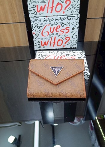 Guess Kadın Gri Baskılı Cüzdan Velcro Kapamalı - Görsel 10