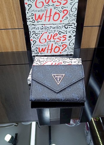 Guess Kadın Gri Baskılı Cüzdan Velcro Kapamalı - Görsel 6