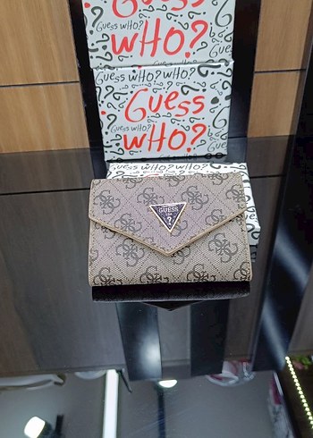 Guess Kadın Gri Baskılı Cüzdan Velcro Kapamalı - Görsel 8