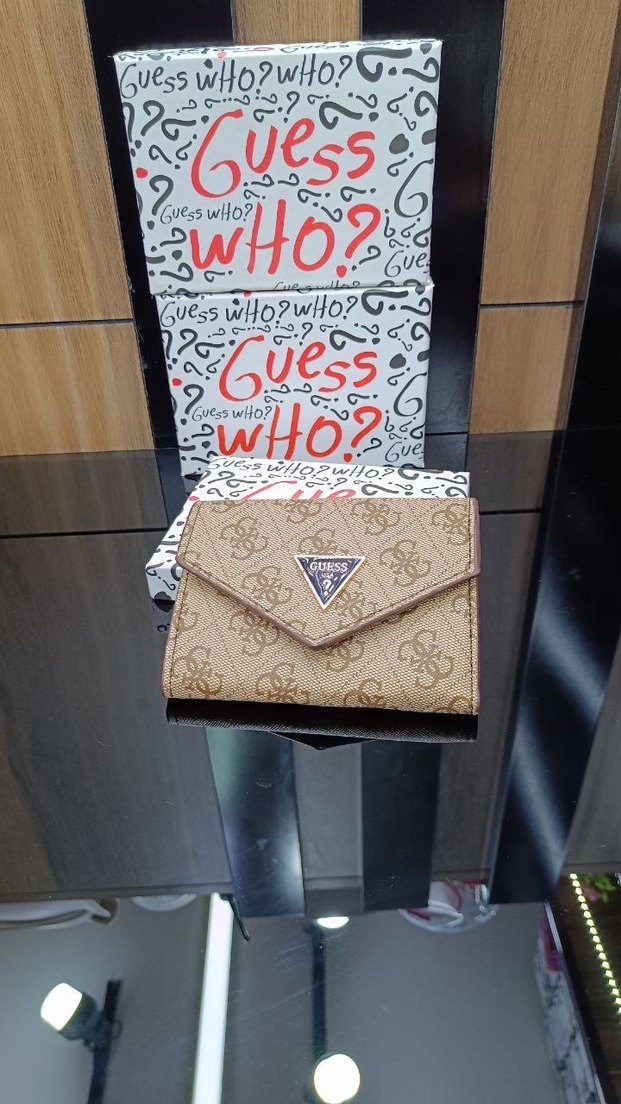 Guess Kadın Gri Baskılı Cüzdan Velcro Kapamalı - Görsel 3