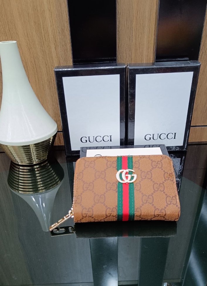Gucci Kadın Deri Fermuarlı Cüzdan - Görsel 3
