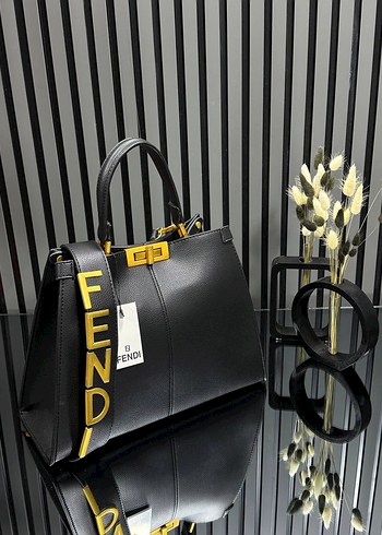 Fendi Kahverengi Deri Kadın Çanta - Görsel 10