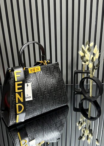 Fendi Kahverengi Deri Kadın Çanta - Görsel 7