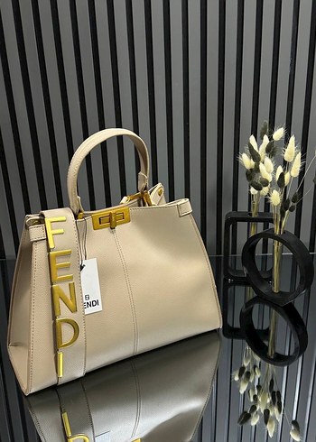 Fendi Kahverengi Deri Kadın Çanta - Görsel 6