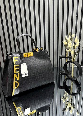 Fendi Kahverengi Deri Kadın Çanta - Görsel 9