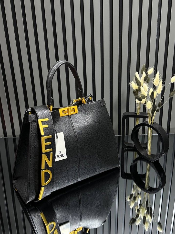 Siyah Yılan Desenli Deri Kadın Çanta - Görsel 5