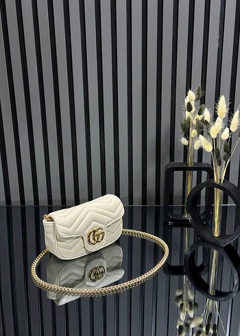 Zincir Detaylı Siyah Kadın Deri Çanta - Görsel 7