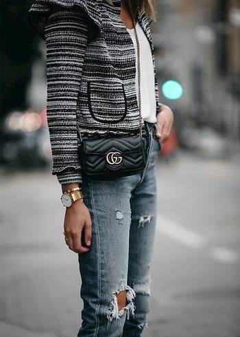 Modern Klasik Kadın Deri Çanta - Görsel 2