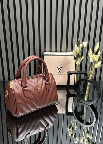 Kahverengi Deri Yılan Desenli Tokalı Çanta - Görsel 2