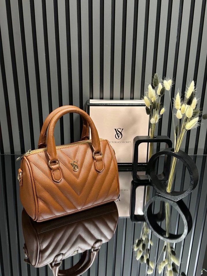 Kahverengi Deri Yılan Desenli Tokalı Çanta - Görsel 3