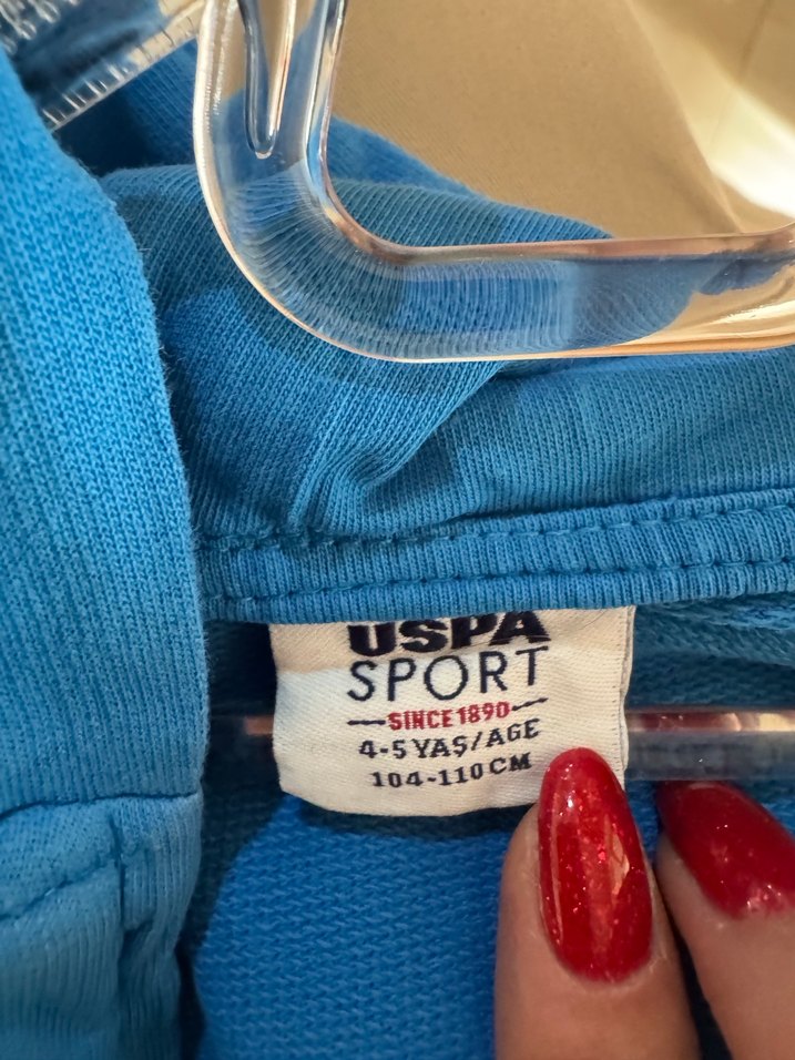 Erkek Çocuk Mavi Fermuarlı Sweatshirt - Görsel 3