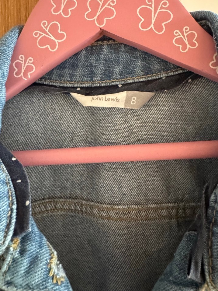 Düğmeli Mavi Denim Ceket - Görsel 2