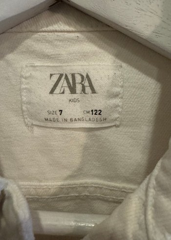 Kız Çocuk Beyaz Denim Ceket - Görsel 3