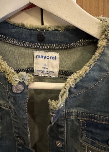 Düğmeli Mini Mavi Kot Yelek - Görsel 4