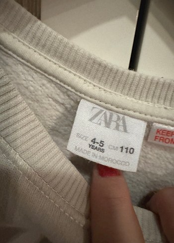 Erkek Çocuk Beyaz Nakışlı Sweatshirt - Görsel 2