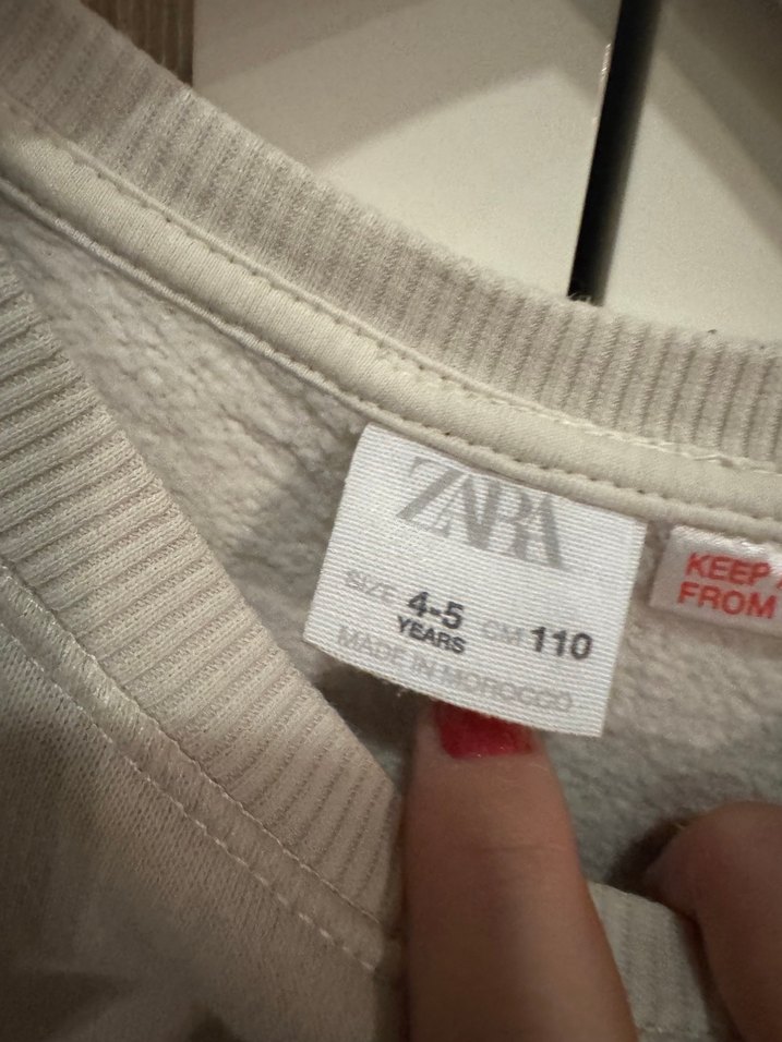 Erkek Çocuk Beyaz Nakışlı Sweatshirt - Görsel 2