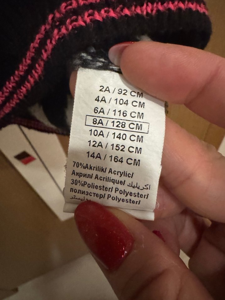 Gri Zebra Desenli Kadın Triko Kazak - Görsel 3