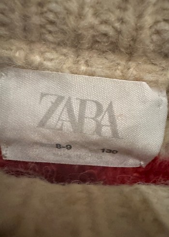 Kırmızı Bej Çizgili çocuk Triko Kazak - Görsel 2