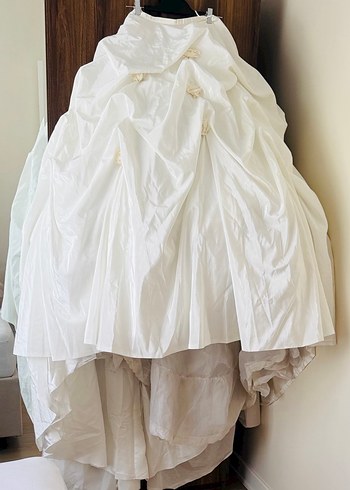 Vintage Bohem Gelinlik, Straplez, Uzun - Görsel 6