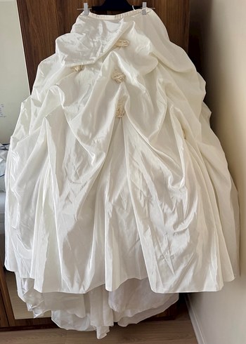 Vintage Bohem Gelinlik, Straplez, Uzun - Görsel 7