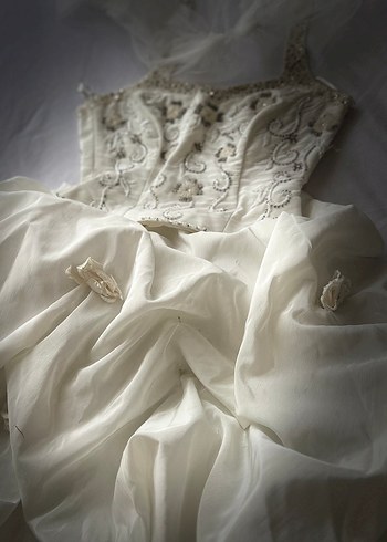 Vintage Bohem Gelinlik, Straplez, Uzun - Görsel 5