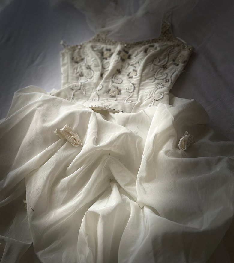 Vintage Bohem Gelinlik, Straplez, Uzun - Görsel 5