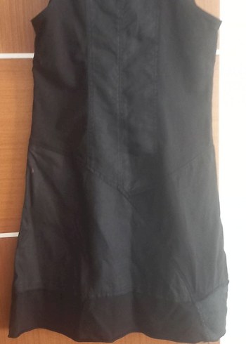 Keten elbise kolsuz - Görsel 3