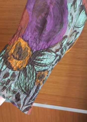 Çiçek Desenli Uzun Bohem Elbise - Görsel 3