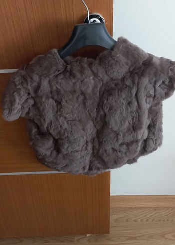 Kısa Kahverengi Kürk Detaylı Kadın Yelek - Görsel 2