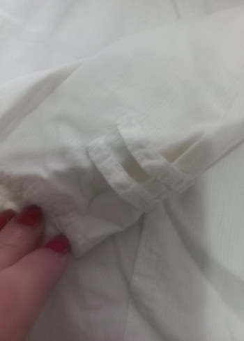 Erkek Beyaz Keten Kısa Kollu Gömlek - Görsel 3