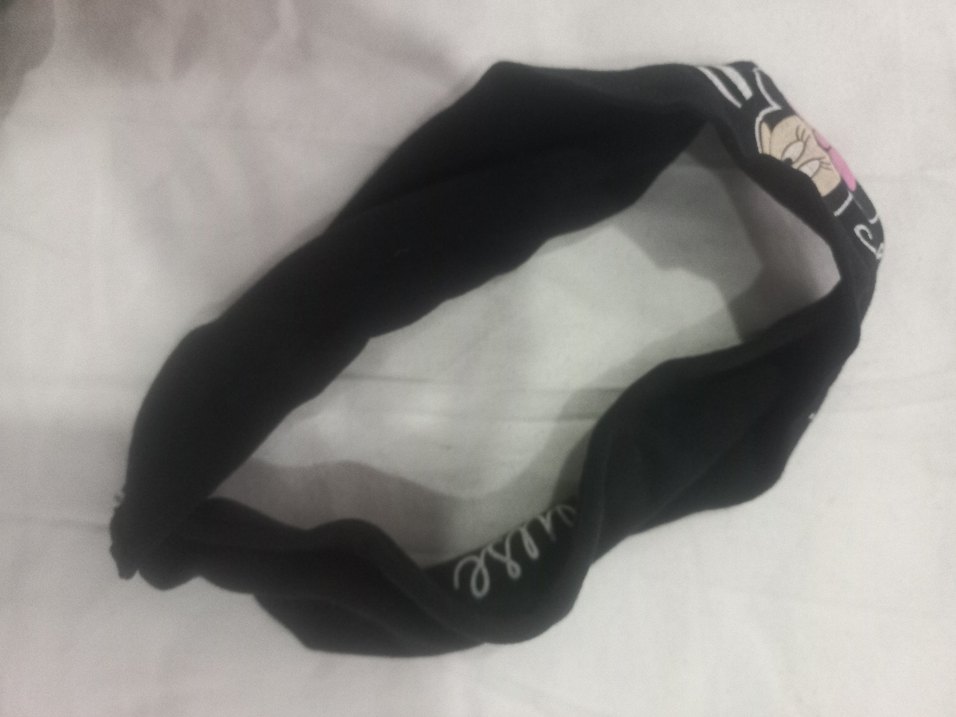 Minnie Mouse Baskılı Siyah Saç Bandı - Görsel 2