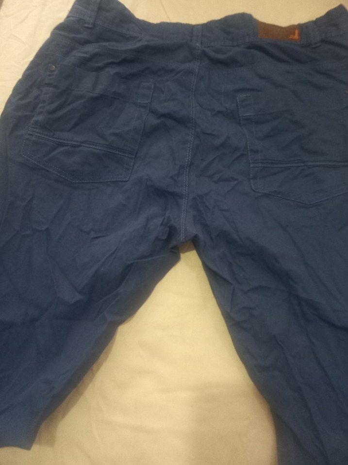 Düğmeli Mavi Denim Rahat Kesim Erkek şort - Görsel 2